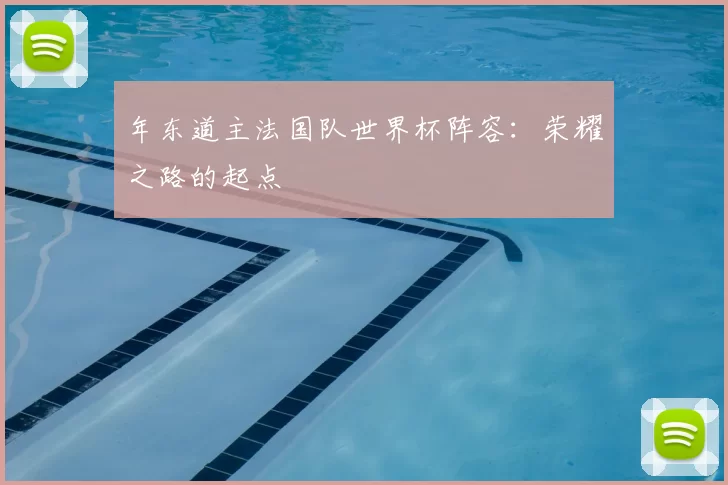 年东道主法国队世界杯阵容:荣耀之路的起点